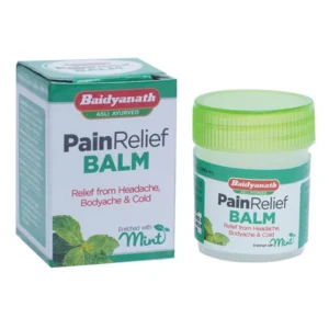 Baidyanath Jhansi Pain Relief Balm 10g Relief from Strong Headache, Bodyache & Cold