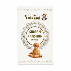 Vaidban Baby Rituals Gold Prashana Drops (15ml) – 24CT Swarna Bhasma for Enhanced Immunity & Growth