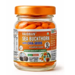 Vaidban Sea Buckthorn with Chia Seeds Capsules (60Caps)