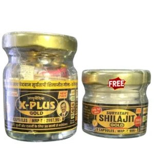 Vaidban X-Plus Gold Capsule (25caps) + Suryatapi Shilajit Gold (5Caps) FREE