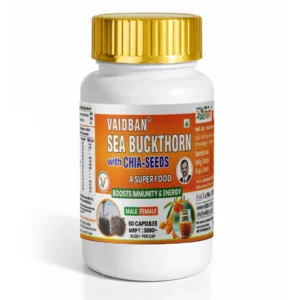 Vaidban Sea Buckthorn with Chia Seeds Capsules (60Caps)