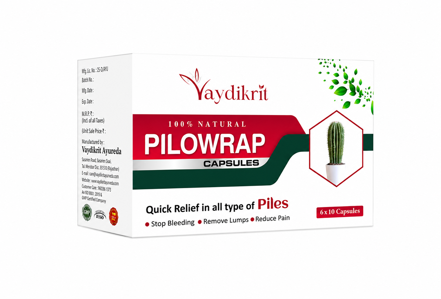Pilowrap Capsules For Piles Discomfort