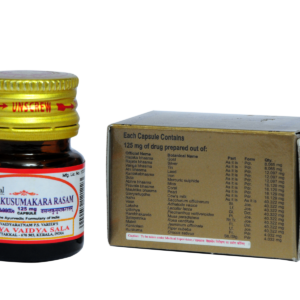 Arya Vaidya Sala Kottakkal Vasantakusumakararasam 125 Mg Capsule (10caps)